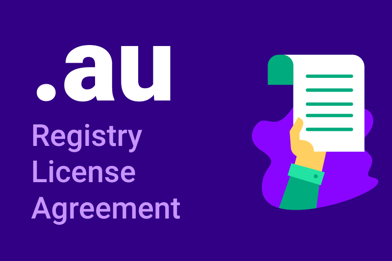 .au Registry License Agreement Change